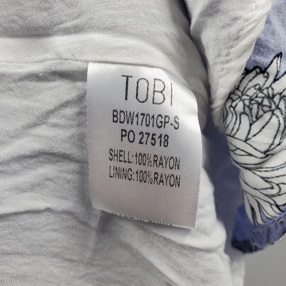 Tobi Sammi Multi Way Dress Blue Floral Printed Baby Doll Boho Halter - Picture 11 of 11